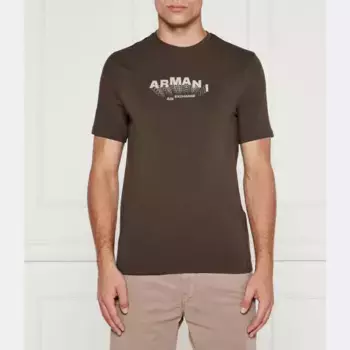Облегающая футболка Armani Exchange, хаки
