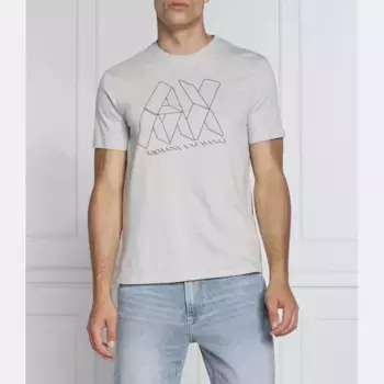 Облегающая футболка Armani Exchange, серый