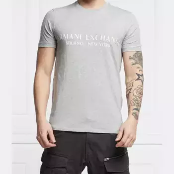 Облегающая футболка Armani Exchange, серый