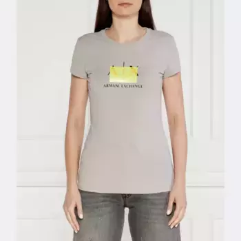 Облегающая футболка Armani Exchange, серый