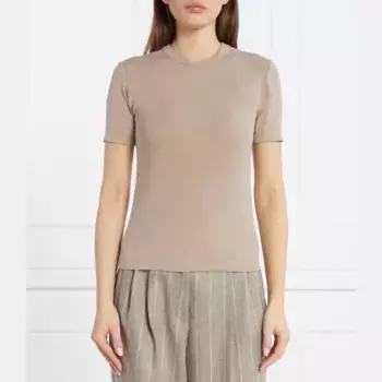 Облегающая футболка Calvin Klein, коричневый