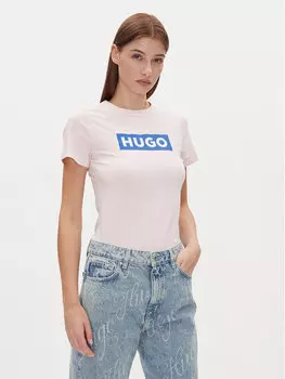 Облегающая футболка Classic Tee_B 50510772 Hugo, розовый
