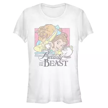 Облегающая футболка Disney's Junior's Beauty And the Beast Study Session Licensed Character