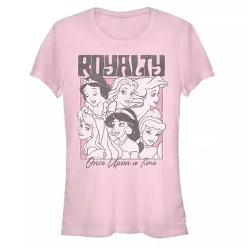 Облегающая футболка Disney's Juniors Disney Princesses Royalty Once Upon A Time Licensed Character, светло-розовый