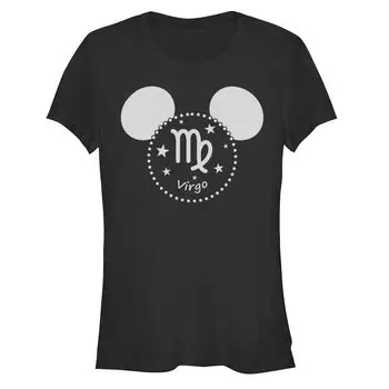 Облегающая футболка Disney's Mickey Mouse Junior's Head со знаком Девы Disney