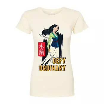 Облегающая футболка Disney's Mulan Juniors Defy Ordinary Licensed Character