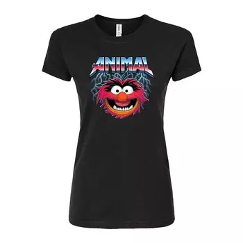 Облегающая футболка Disney's The Muppets Juniors Animal Rock Licensed Character, черный