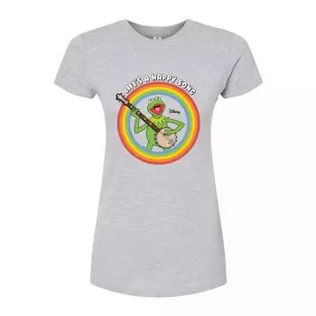 Облегающая футболка Disney's The Muppets Juniors Happy Song Licensed Character, серый