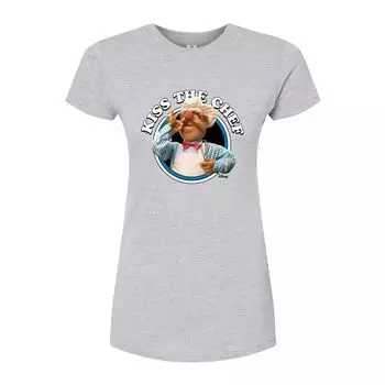Облегающая футболка Disney's The Muppets Juniors Kiss The Chef Licensed Character