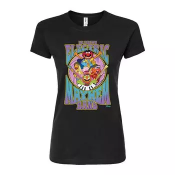 Облегающая футболка Disney's The Muppets Juniors Mayhem Band Licensed Character, черный