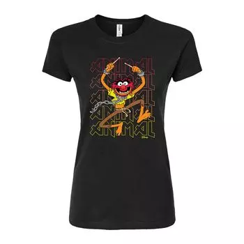 Облегающая футболка Disney's The Muppets Juniors с изображением животных Licensed Character