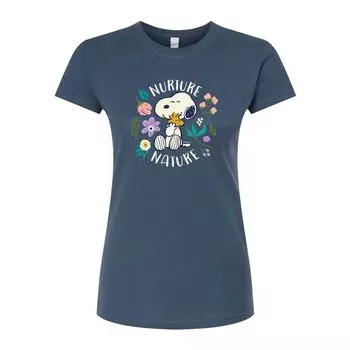 Облегающая футболка для детей Peanuts Nurture Nature Licensed Character, синий