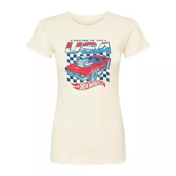 Облегающая футболка для юниоров Hot Wheels Racing в США Licensed Character, цвет Natural
