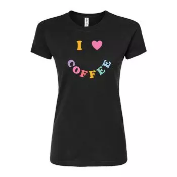 Облегающая футболка для юниоров «I Heart Coffee» Licensed Character