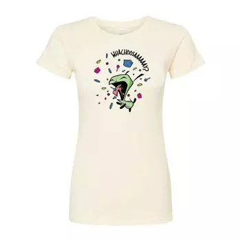 Облегающая футболка для юниоров Invader Zim Gir Whachoosay Licensed Character, бежевый
