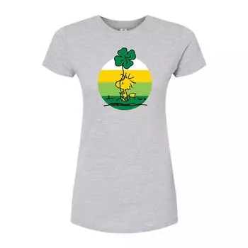 Облегающая футболка для юниоров Peanuts Woodstock Shamrock Licensed Character