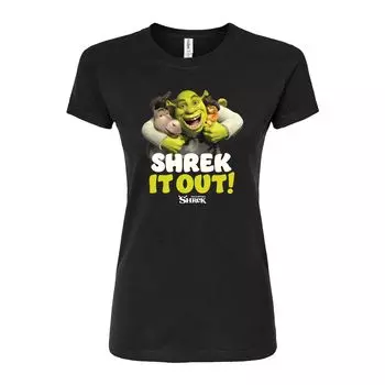 Облегающая футболка для юниоров Shrek It Out Licensed Character, черный