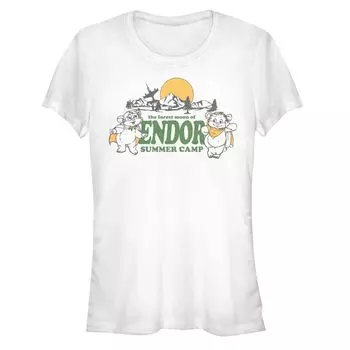 Облегающая футболка для юниоров Star Wars Kneesaa Wicket The Forest Moon of Endor Summer Camp Licensed Character