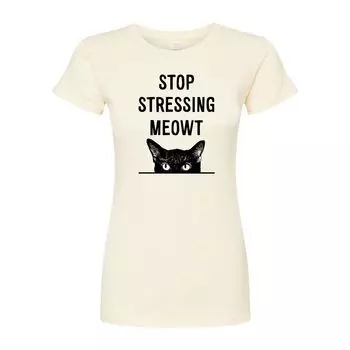 Облегающая футболка для юниоров Stop Stressing Meowt Licensed Character
