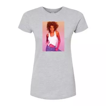 Облегающая футболка для юниоров Whitney Houston Licensed Character, серый