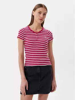 Облегающая футболка DW0DW19502 Tommy Jeans, розовый