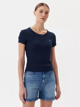 Облегающая футболка DW0DW19502 Tommy Jeans, синий