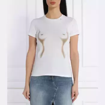 Облегающая футболка Elisabetta Franchi, белый