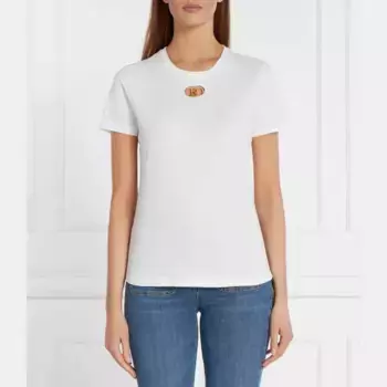 Облегающая футболка Elisabetta Franchi, белый