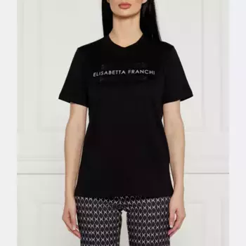 Облегающая футболка Elisabetta Franchi, черный