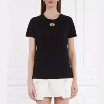 Облегающая футболка Elisabetta Franchi, черный