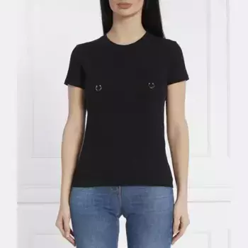 Облегающая футболка Elisabetta Franchi, черный