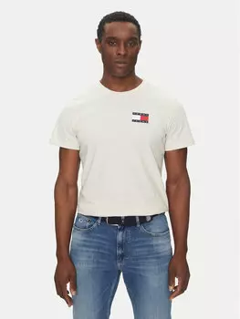 Облегающая футболка Essential DM0DM20740 Tommy Jeans, бежевый