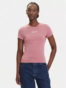 Облегающая футболка Essential DW0DW20913 Tommy Jeans, розовый
