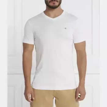 Облегающая футболка Gant, белый