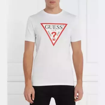 Облегающая футболка Guess, белый