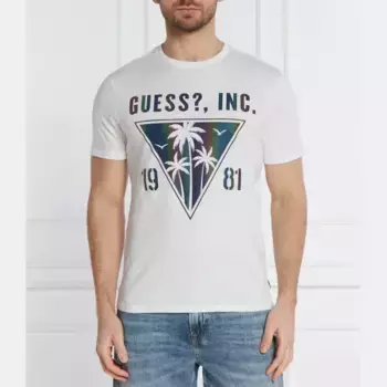 Облегающая футболка Guess, белый