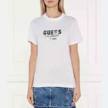 Облегающая футболка Guess, белый
