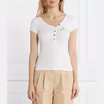 Облегающая футболка Guess, белый