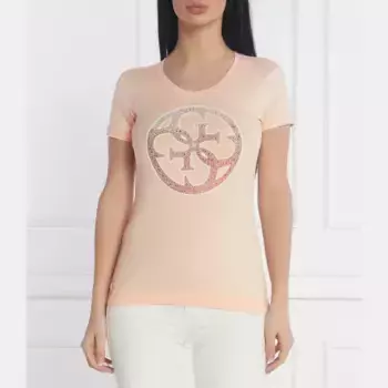 Облегающая футболка Guess, розовый