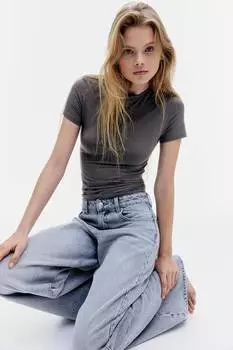 Облегающая футболка H&M, серый