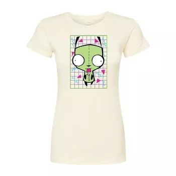 Облегающая футболка Invader Zim Gir для юниоров Licensed Character, бежевый