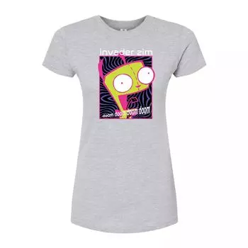 Облегающая футболка Invader Zim Invade The World для юниоров Licensed Character