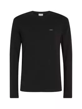 Облегающая футболка из эластичного хлопка Calvin Klein, цвет Ck Black