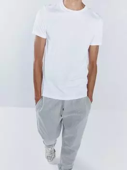 Облегающая футболка из переработанного и органического хлопка Raey, белый