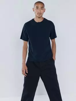 Облегающая футболка из переработанного и органического хлопка Raey, синий