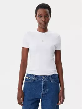 Облегающая футболка J20J225245 Calvin Klein Jeans, белый