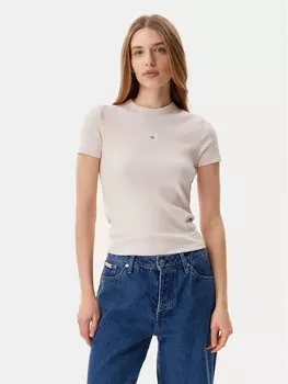 Облегающая футболка J20J225245 Calvin Klein Jeans, розовый
