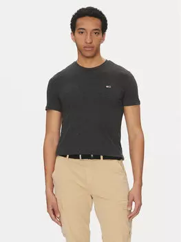 Облегающая футболка Jaspe DM0DM20363 Tommy Jeans, черный