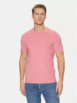 Облегающая футболка Jaspe DM0DM20363 Tommy Jeans, розовый