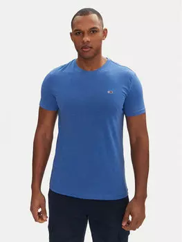 Облегающая футболка Jaspe DM0DM20363 Tommy Jeans, синий